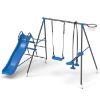 Obrazek Huśtawka metalowa dla dzieci Tymek niebieska 