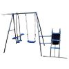 Obrazek Huśtawka metalowa dla dzieci Tymek niebieska 