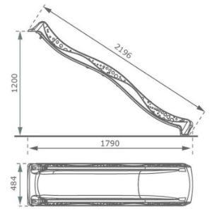 Obrazek Ślizg 120 Ciemno zielony