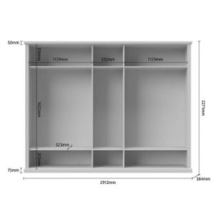 Obrazek Szafa 5d Tara p5/ta graphite/pacific walnut