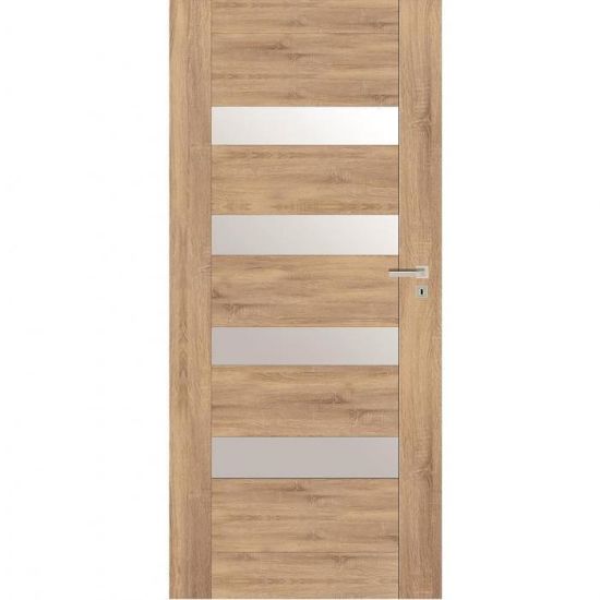 Obrazek Drzwi wewnętrzne Eria 1/4 80L dąb sonoma WC+podcięcie