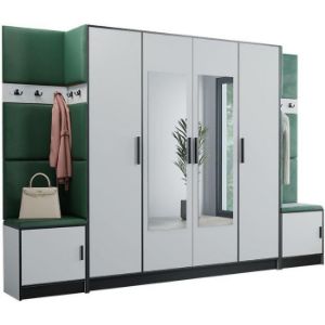 Obrazek Garderoba Roj 17 biała + Kronos 19 zielona