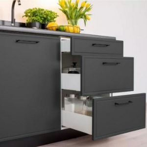 Obrazek Szafka Kuchenna Emily D80 czarny groszek