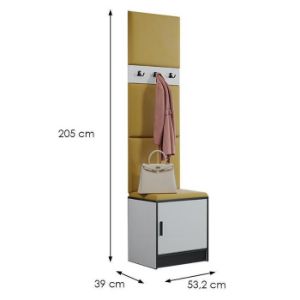 Obrazek Garderoba Roj 10 biała + Kronos 01 miodowa