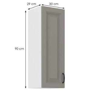 Obrazek Szafka kuchenna Stilo claygrey/biały 30g/90 1f