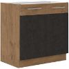 Obrazek Szafka kuchenna VIGO grafit mat 80ZL 2F BB