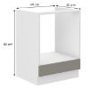 Obrazek Szafka kuchenna Stilo claygrey/biały 60dg bb