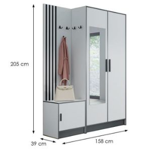 Obrazek Garderoba Roj Plus 13 biała 