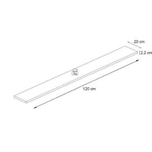 Obrazek Półka Switch SW2 Czarny 