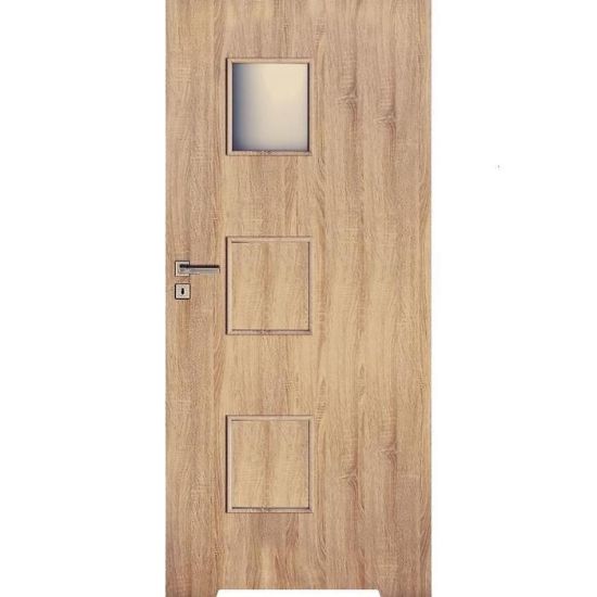 Obrazek Drzwi wewnętrzne z zamkiem WC Trio 1*3 60P Dąb Sonoma L2