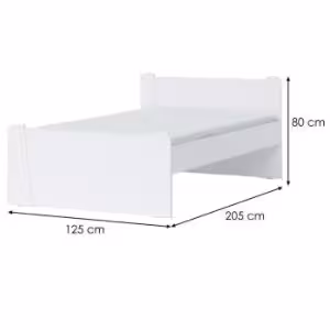Obrazek Łóżko Kiki KR120-BE/KI white 