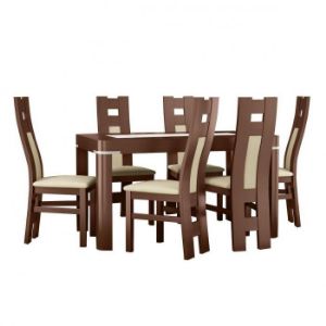Obrazek Zestaw stół i krzesła Amelia 1+6 ST637 VI KR636 BR2432 SZ.9003 cayenne15
