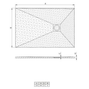 Obrazek Brodzik prostokątny Opal 120/80/2.6 biały
