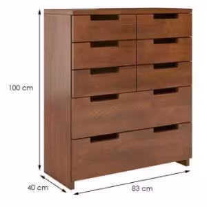 Obrazek  Komoda Drewniana Bukowa 8s Skandica Spectrum Orzech 