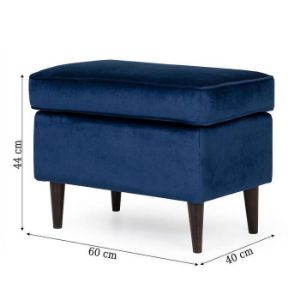 Obrazek Pufa Royal Bluvel 86/wenge