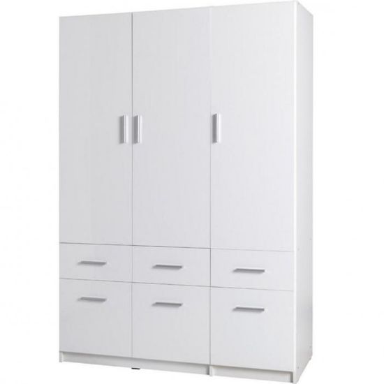 Obrazek Szafa Snow 04 136 cm biały połysk/biały alpejski