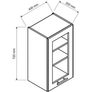 Obrazek  Szafka Kuchenna Irma W40okgr/560 Zielony Mat 