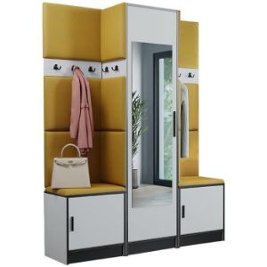 Obrazek Garderoba Roj 16 biała + Kronos 01 miodowa