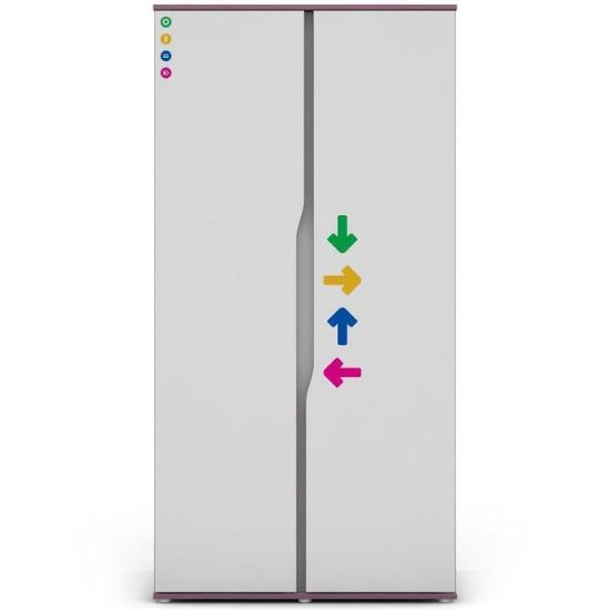 Obrazek Szafa Matrix 2D biały/fiolet