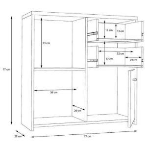 Obrazek  Komoda Best Chest Old Wood Vin/Beton 3