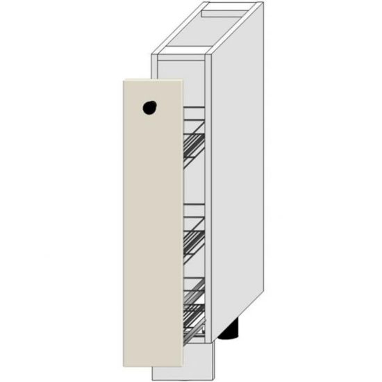 Obrazek Szafka Kuchenna Adele D15 Cargo + Kosz Coffe Mat/Biały