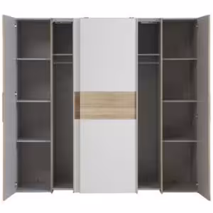 Obrazek Szafa Kalixtus 200 4D dąb sonoma/biały 