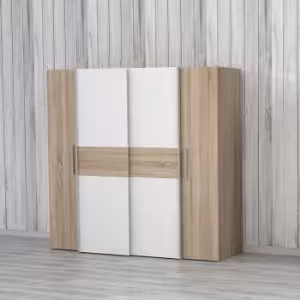 Obrazek Szafa Kalixtus 200 4D dąb sonoma/biały 