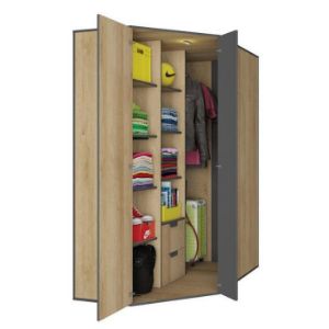 Obrazek Szafa Nano Na1 Dąb Riviera/Grafit