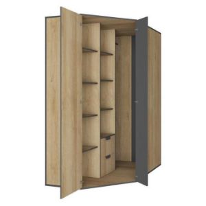 Obrazek Szafa Nano Na1 Dąb Riviera/Grafit