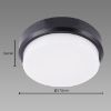 Obrazek Plafon Aron LED C 12W black 4000K 03800 PL1 45ID 