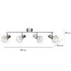 Obrazek Lampa 54802-4 LS4 Drut chrom