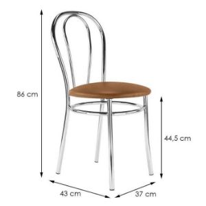 Obrazek Krzesło Tulipan CHR V-49 brąz