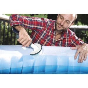 Obrazek Zestaw czyszczący do basenów SPA: rękawica, siatka, szczotka 58421