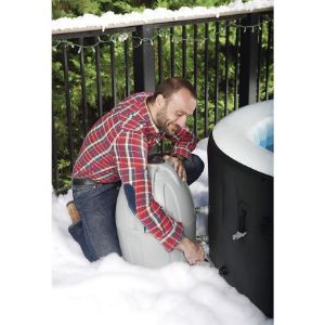 Obrazek Zestaw czyszczący do basenów SPA: rękawica, siatka, szczotka 58421