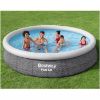 Obrazek Basen rozporowy szary rattan 3,66x0,76 z pompą 57445