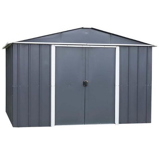 Obrazek Metalowy domek ogrodowy 67AEYZ 202x217 cm antracyt