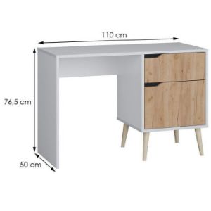 Obrazek Biurko Agnar D.Craft Złoty+Biały