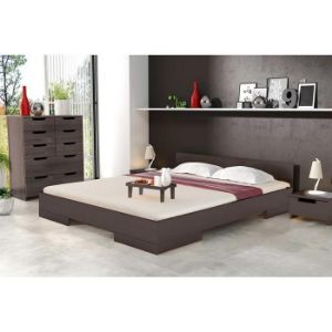 Obrazek Łóżko drewniane bukowe Skandica Spectrum niskie 200x200 palisander