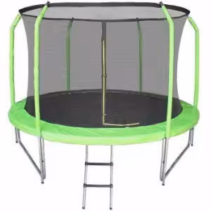 Obrazek Trampolina Comfort z drabinką 244cm zielona