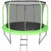 Obrazek Trampolina Comfort z drabinką 244cm zielona
