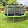 Obrazek Trampolina Comfort z drabinką 244cm zielona