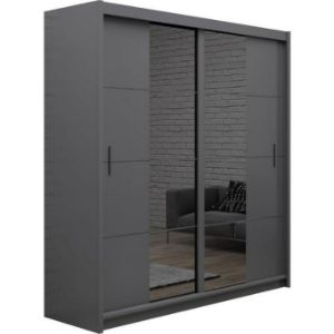 Obrazek Szafa Porto 203 grafit/lustro