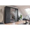 Obrazek Szafa Porto 203 grafit/lustro