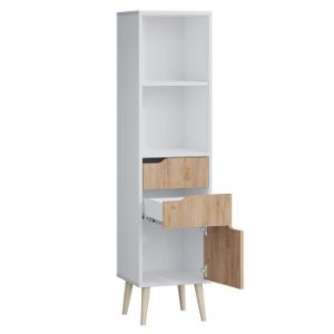 Obrazek Regał Agnar 2s1d D.Craft Złoty+Biały 