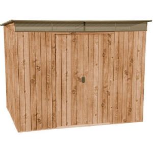 Obrazek Domek ogrodowy metalowy 1843x2635x2018 brązowy