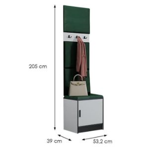 Obrazek Garderoba Roj 10 biała + Kronos 19 zielona