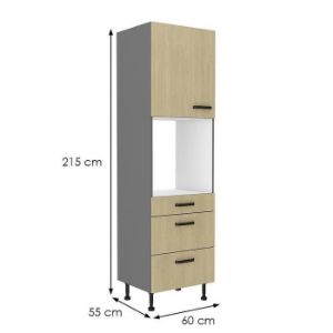 Obrazek Szafka kuchenna SCANDI jodełka/antracyt 60dps-215 1f 3s 