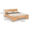 Obrazek Łóżko bukowe Skandica Sparta maxi 120X200 cm. naturalny 