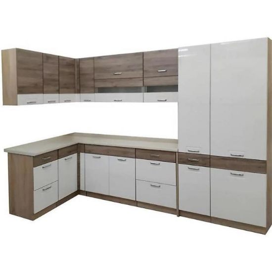 Obrazek Kuchnia Econo 160 x 290cm z blatem sonoma/biały/san remo