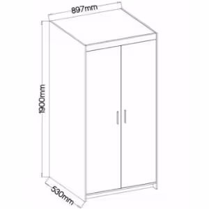Obrazek Szafa Elena 89,7 cm biała